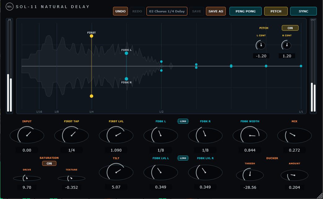 SOL-11 Natural Delay plugin screenshot