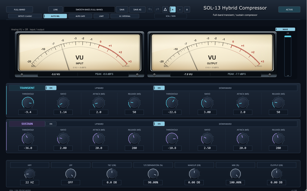 SOL-13 Full-band mode screenshot